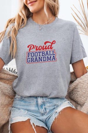 Proud Grandma Football Design W T-Shirt