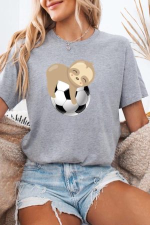 Sloth Soccer Football T-Shirt