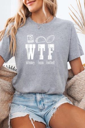 Taco Football Whiskey WTF T-Shirt