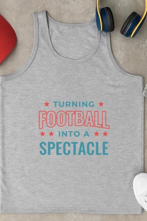 Turning Football Into A Spectacle Design () Tank Top