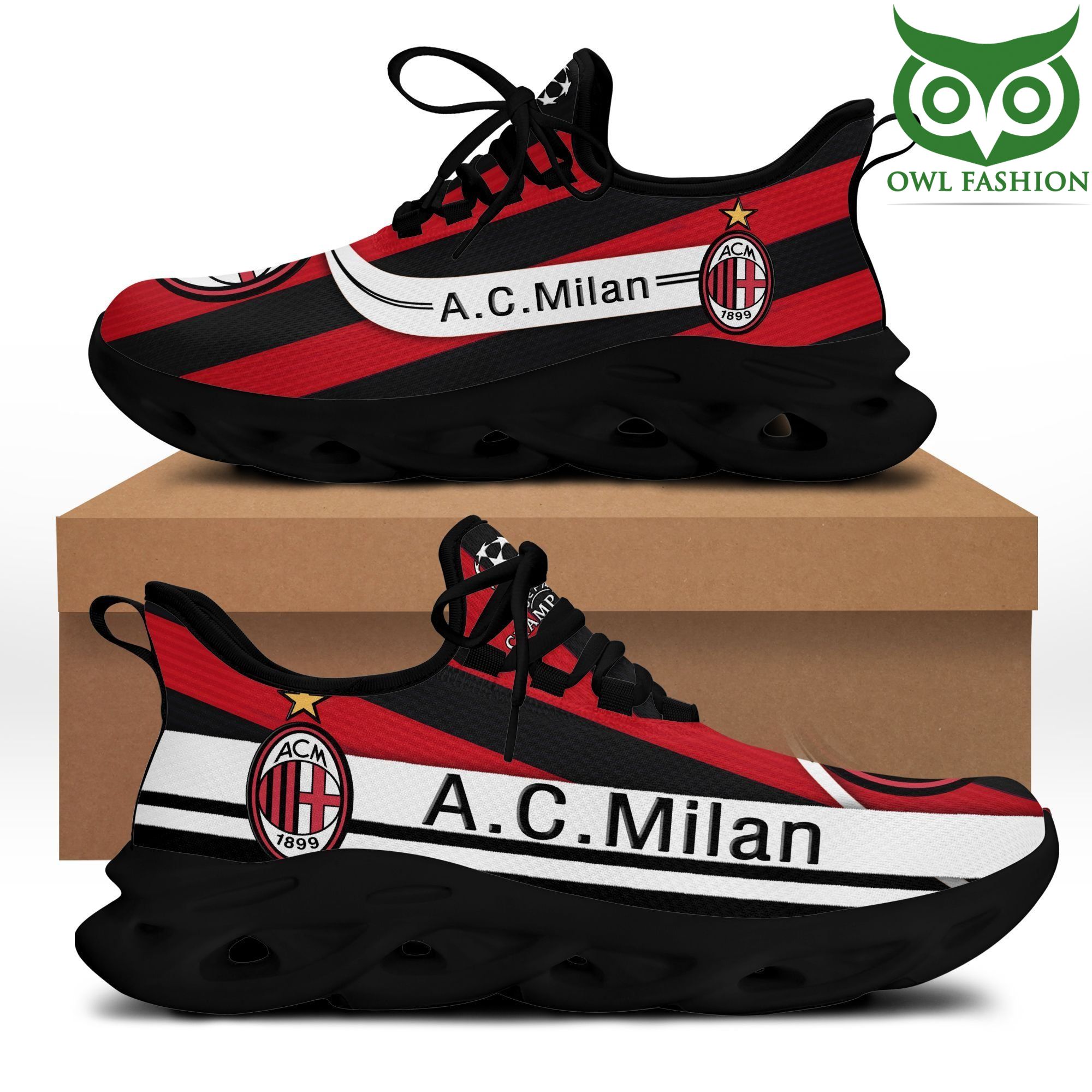 AC Milan Max Soul Shoes Sneakers For Men And Women Calebmatthewhans