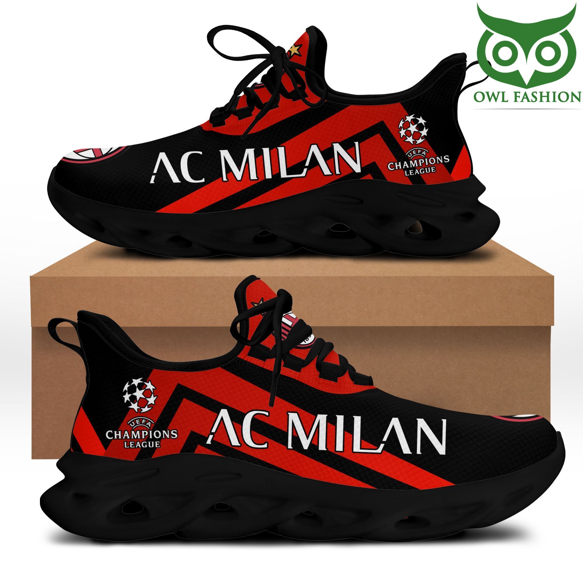 AC Milan Max Soul Shoes Sneakers For Men And Women Calebmatthewhans