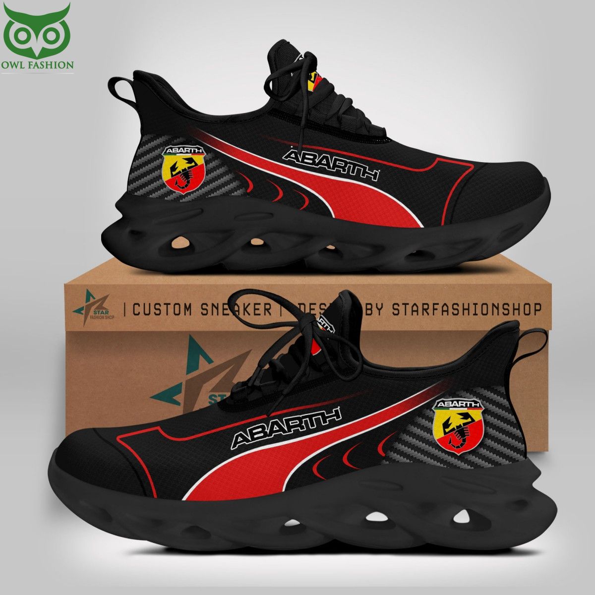 Abarth Max Soul Shoes Sneakers For Men And Women Calebmatthewhans