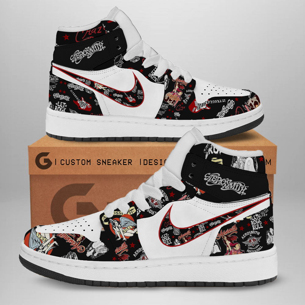 Aerosmith AJ1 High Sneakers Shoes For Men And Women Calebmatthewhans