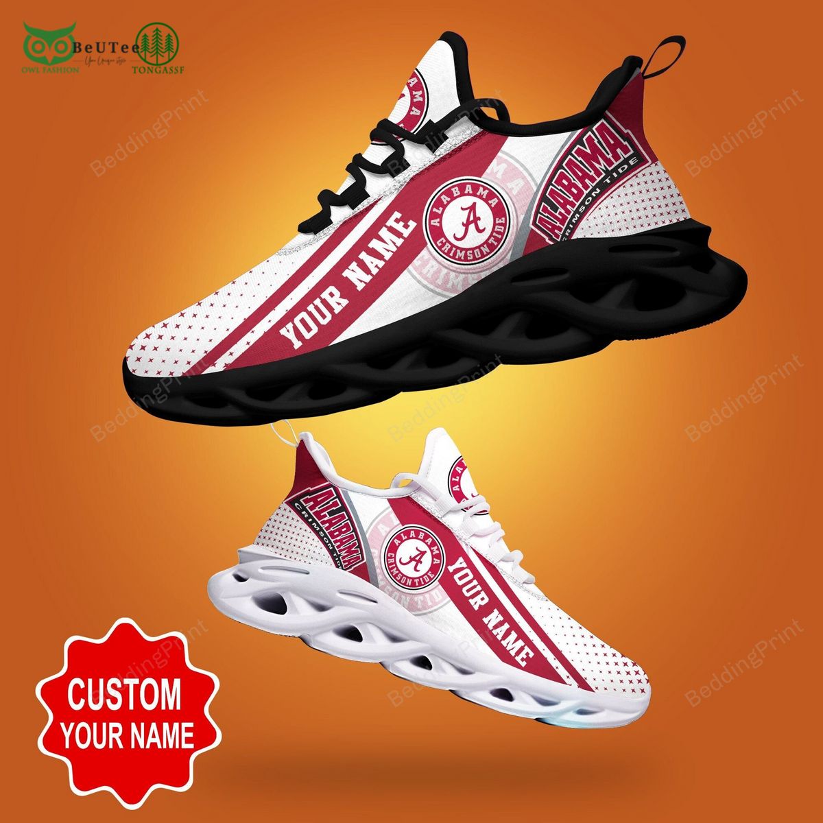 Alabama Crimson Tide Max Soul Shoes Sneakers For Men And Women Calebmatthewhans