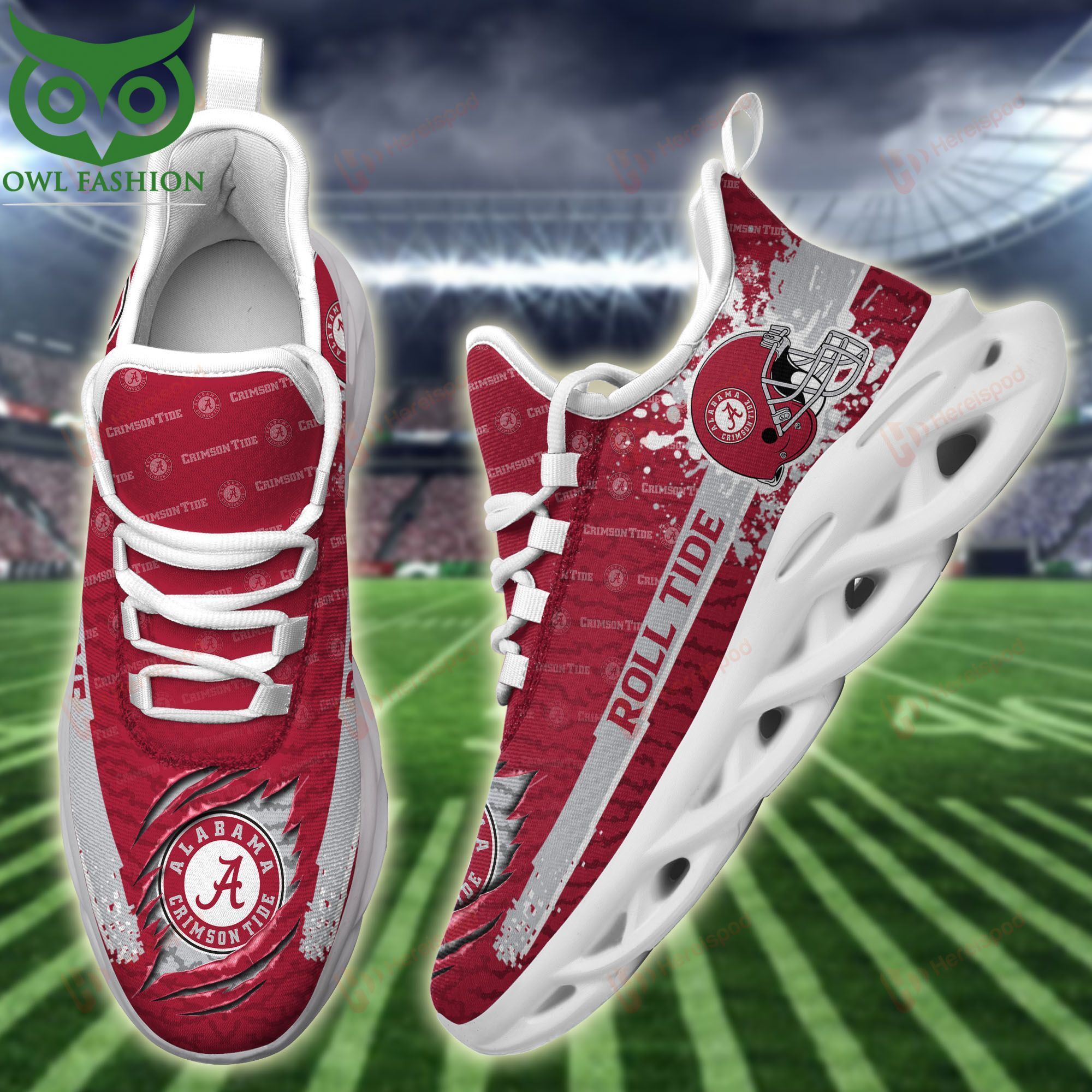 Alabama Crimson Tide Max Soul Shoes Sneakers For Men And Women Calebmatthewhans