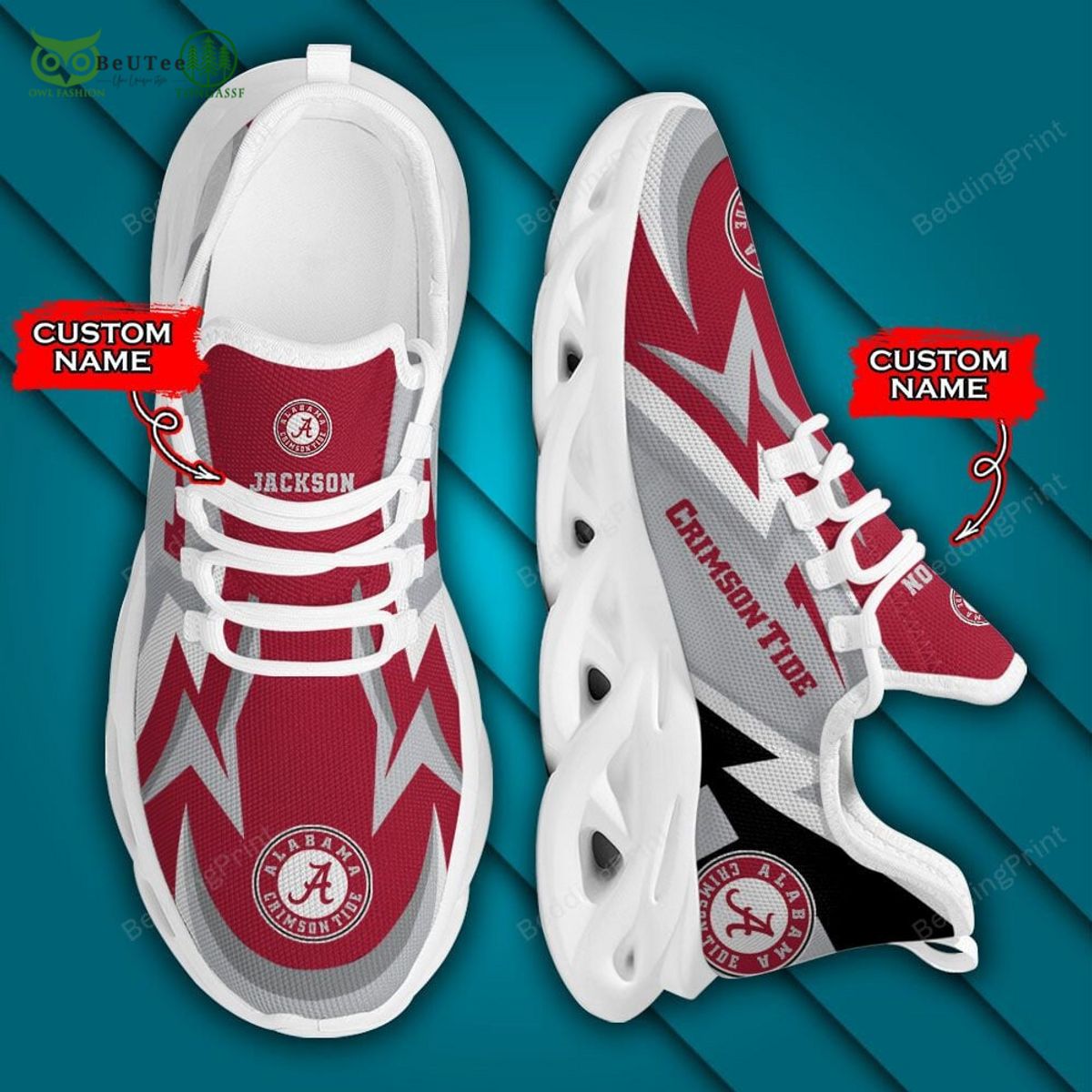 Alabama Crimson Tide Max Soul Shoes Sneakers For Men And Women Calebmatthewhans