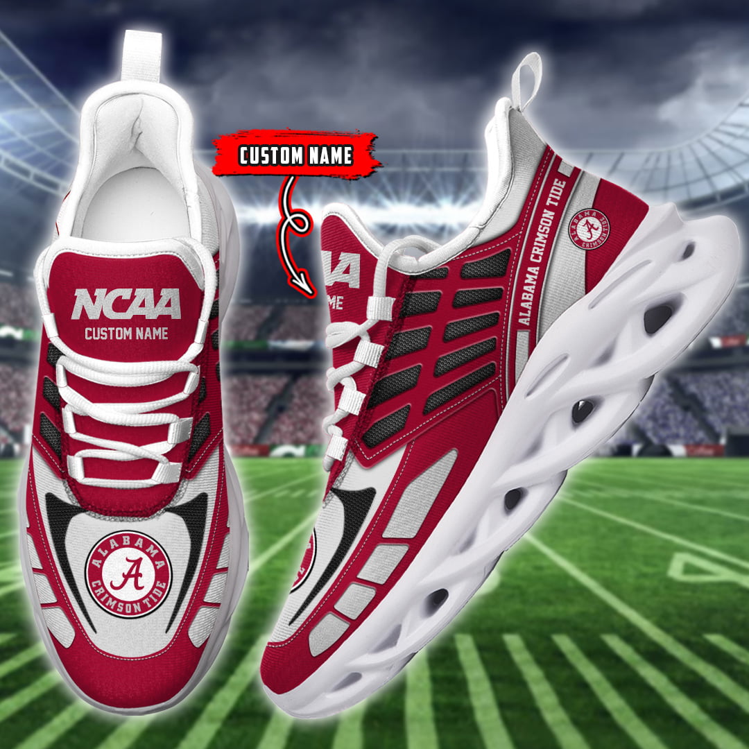 Alabama Crimson Tide NCAA Max Soul Shoes Sneakers For Men And Women Calebmatthewhans