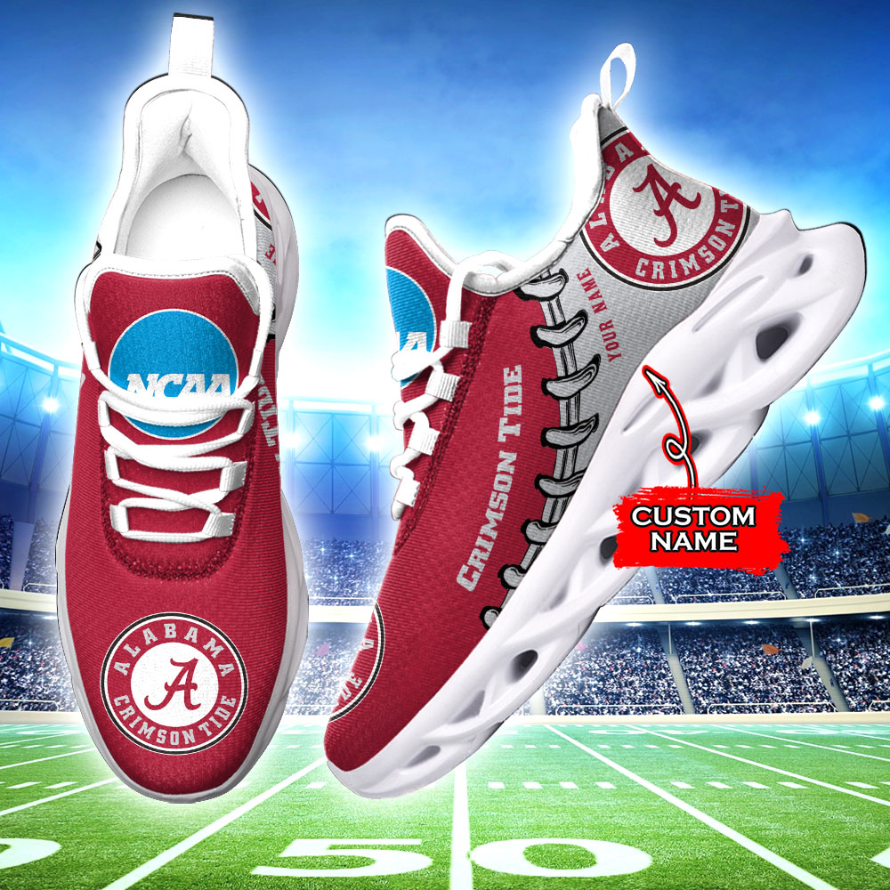 Alabama Crimson Tide NCAA Max Soul Shoes Sneakers For Men And Women Calebmatthewhans
