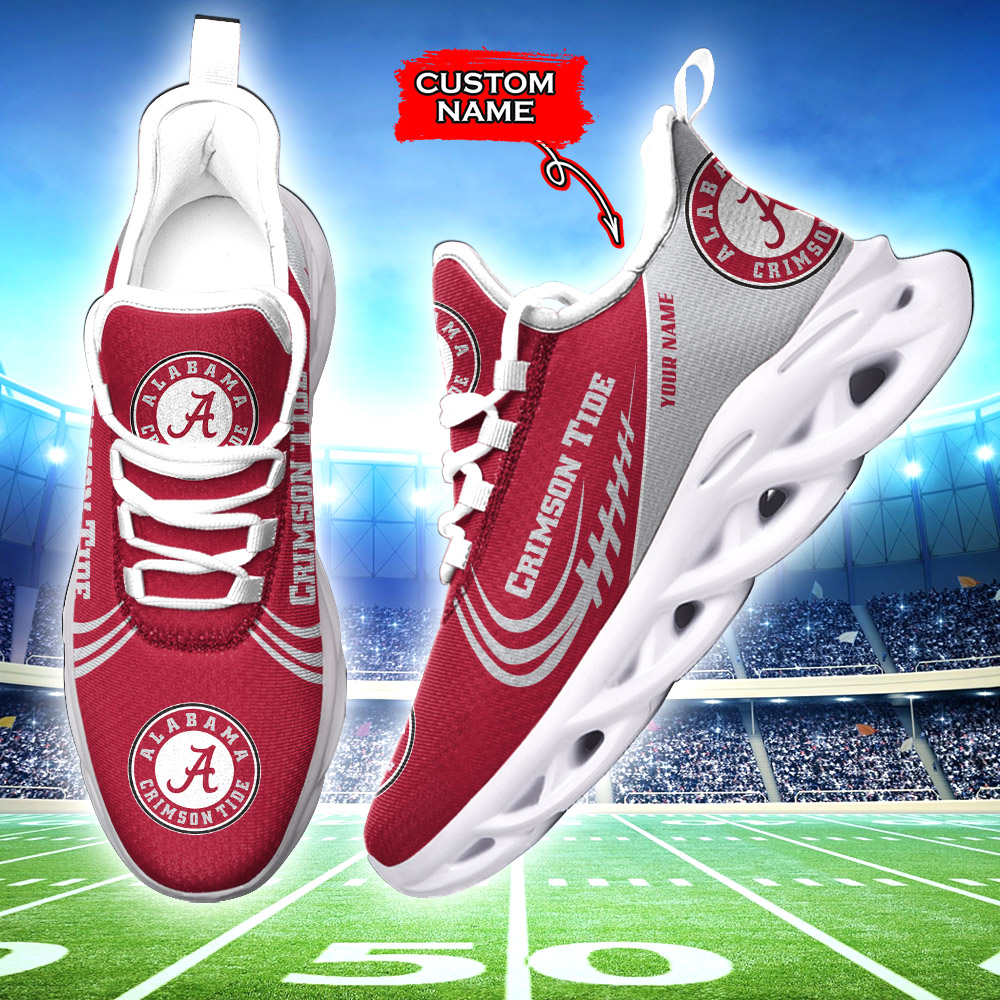 Alabama Crimson Tide NCAA Max Soul Shoes Sneakers For Men And Women Calebmatthewhans