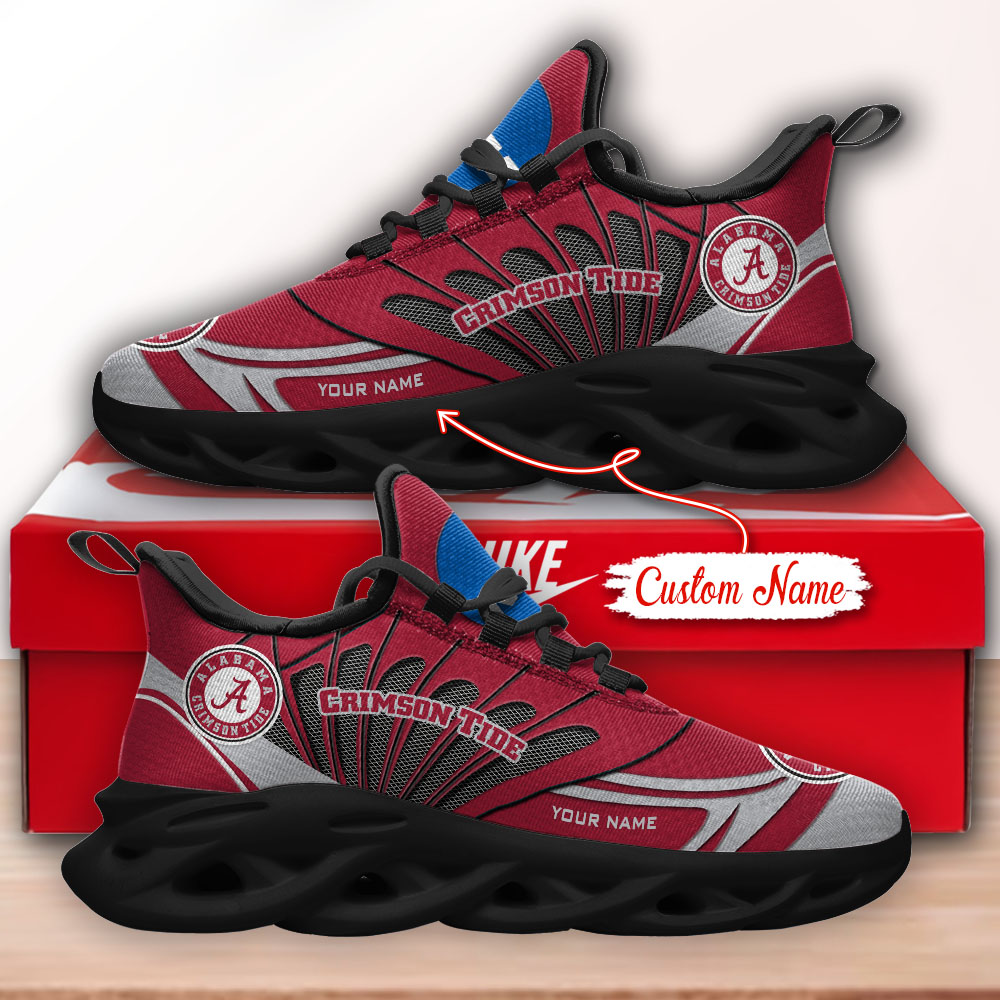 Alabama Crimson Tide NCAA Max Soul Shoes Sneakers For Men And Women Calebmatthewhans