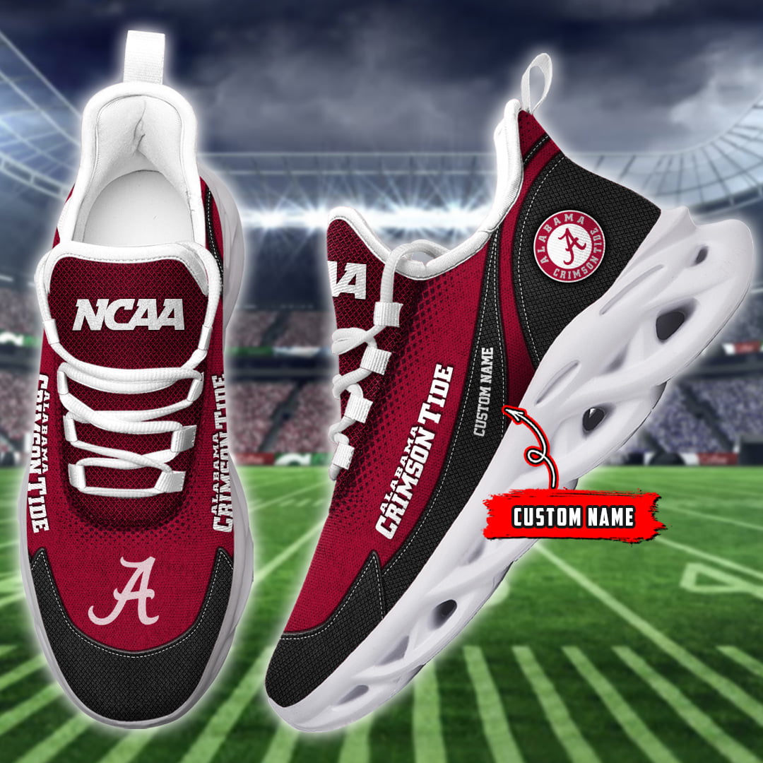 Alabama Crimson Tide NCAA Max Soul Shoes Sneakers For Men And Women Calebmatthewhans