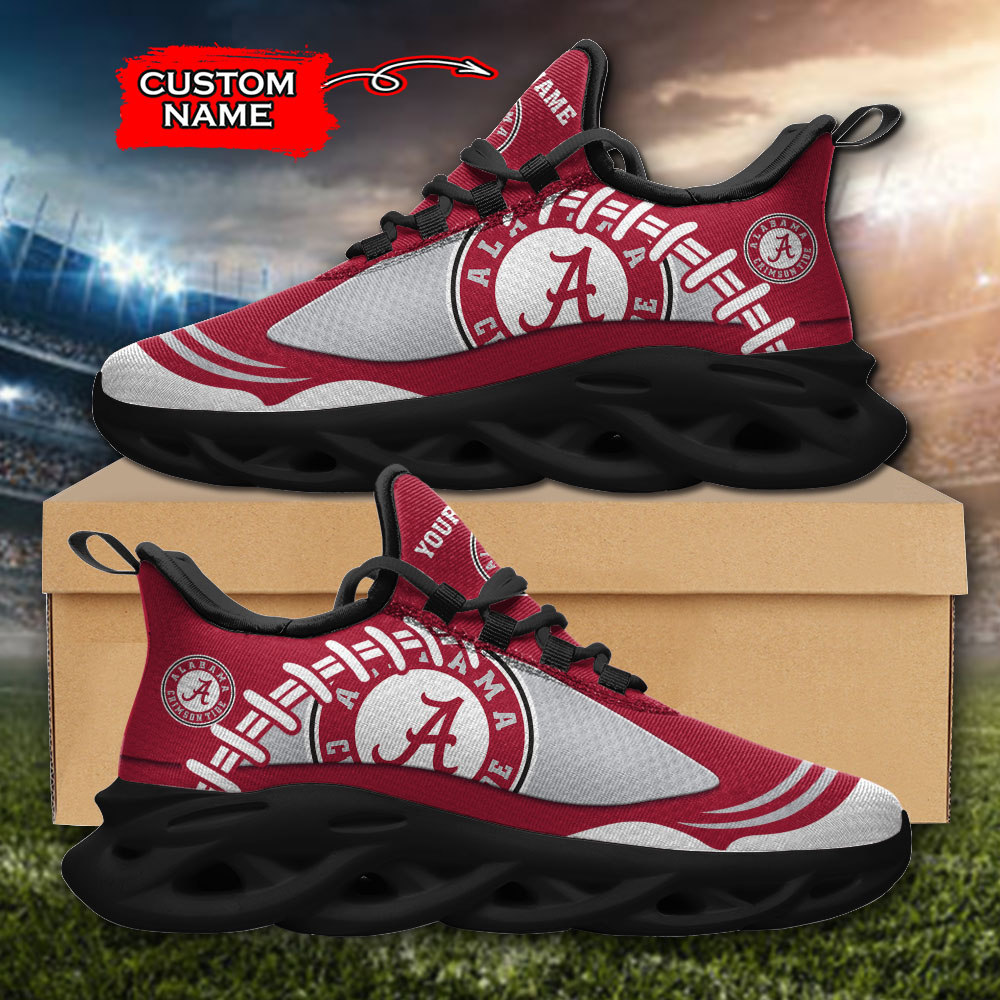 Alabama Crimson Tide NCAA Max Soul Shoes Sneakers For Men And Women Calebmatthewhans