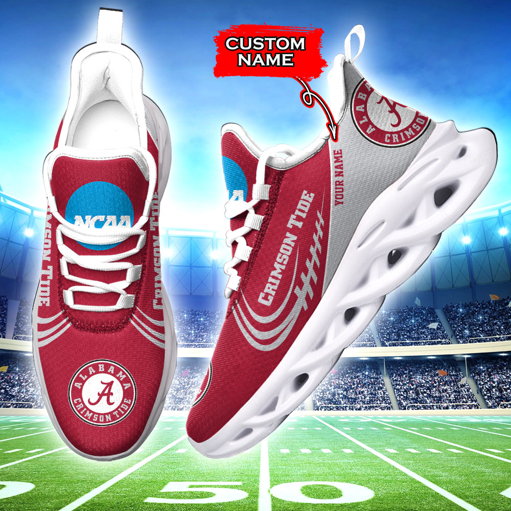 Alabama Crimson Tide NCAA Max Soul Shoes Sneakers For Men And Women Calebmatthewhans