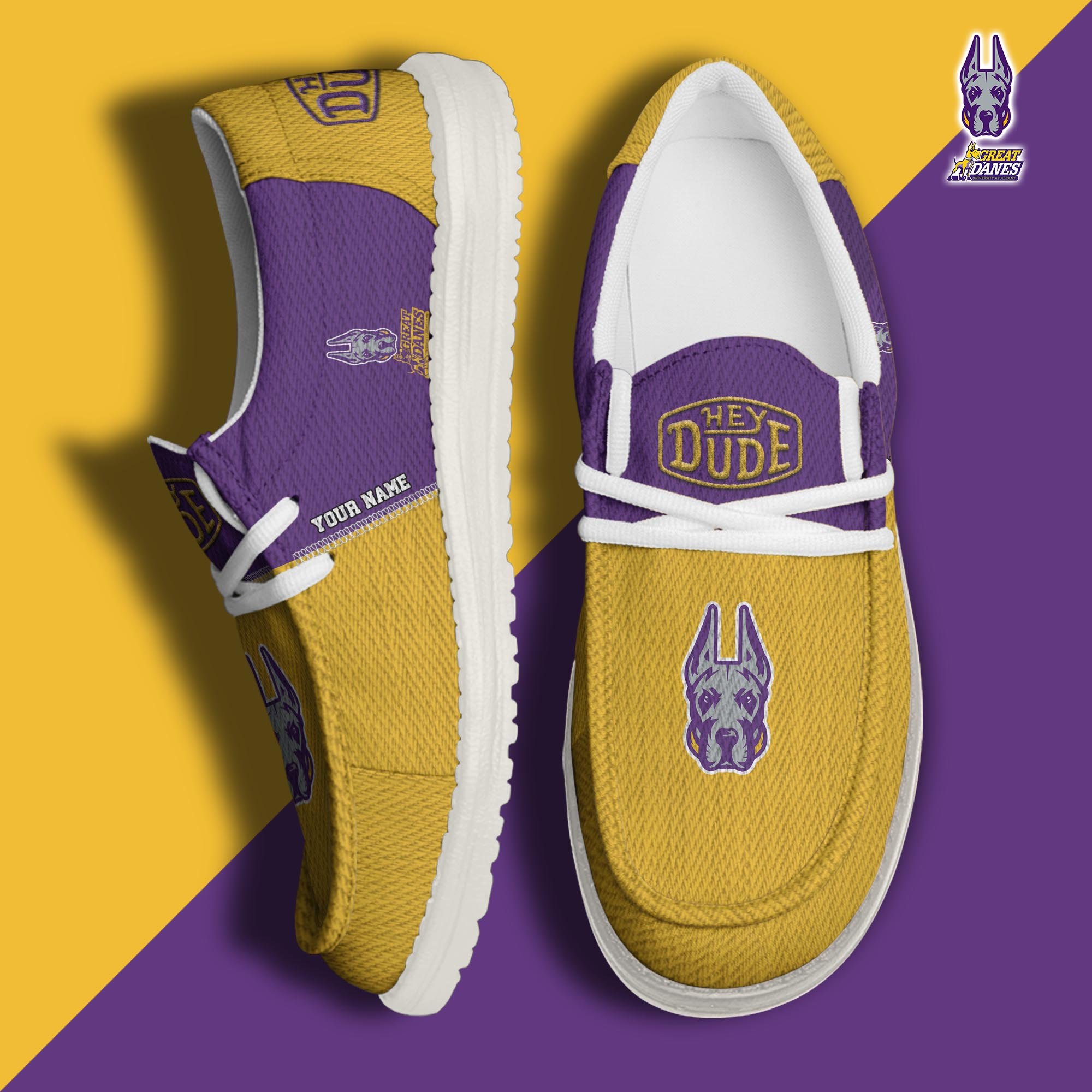 Albany Great Danes Personalized Hey Dude Shoes For Men And Women Calebmatthewhans