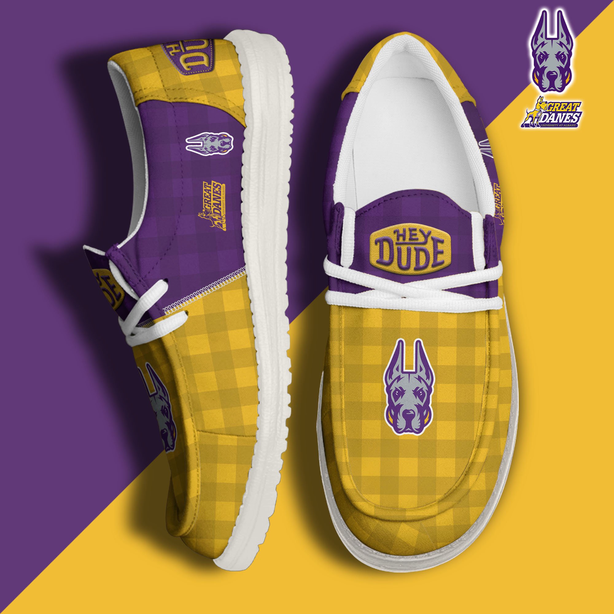 Albany Great Danes Personalized Hey Dude Shoes For Men And Women Calebmatthewhans
