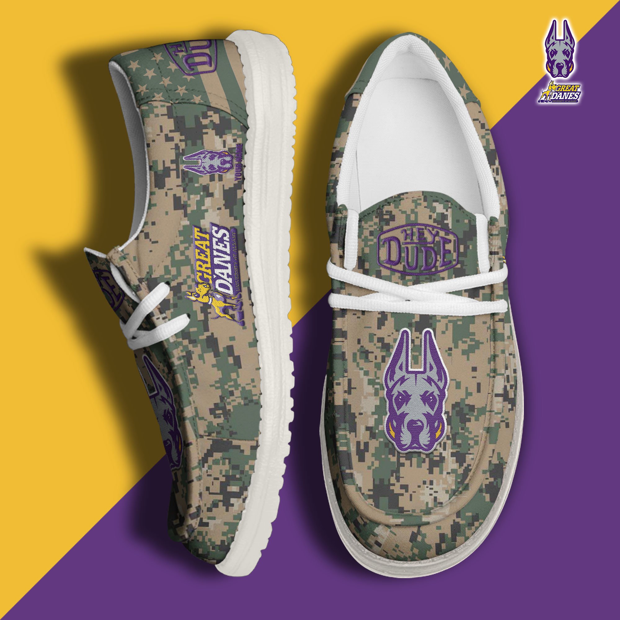 Albany Great Danes Personalized Hey Dude Shoes For Men And Women Calebmatthewhans