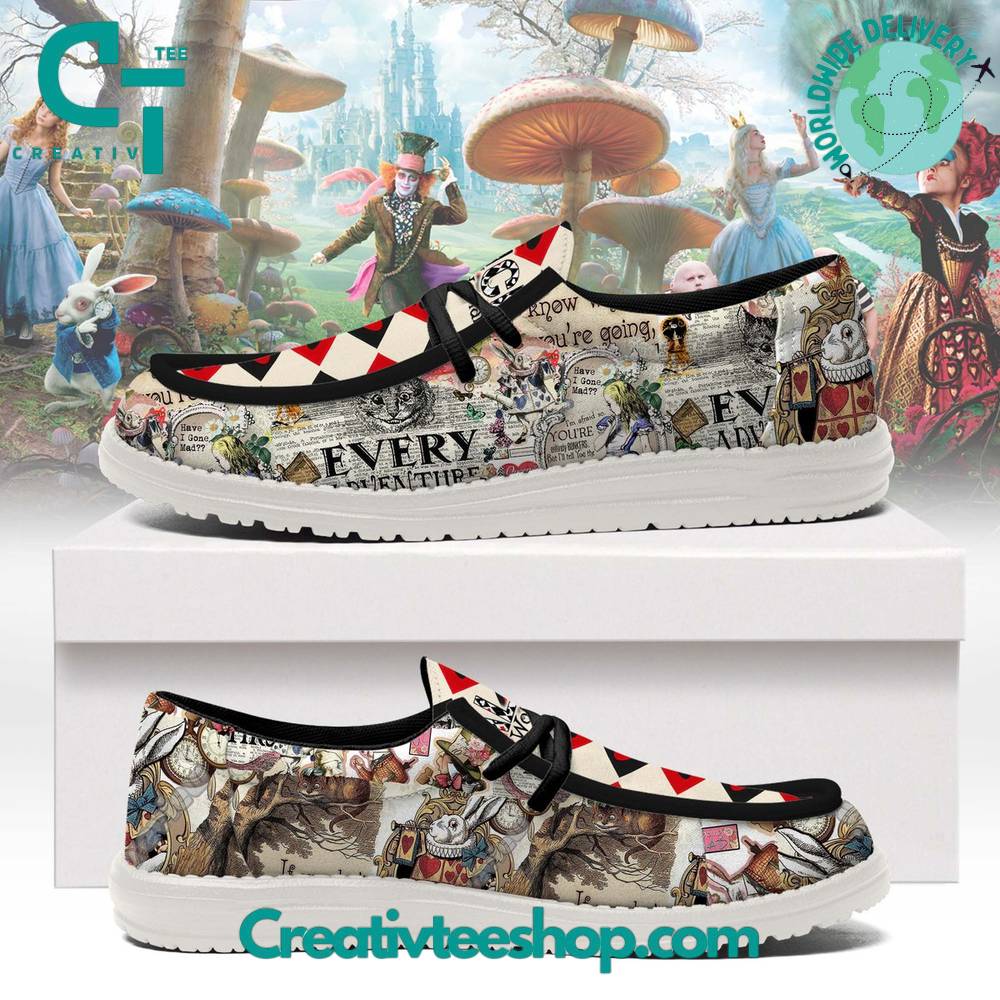 Alice in Wonderland Personalized Hey Dude Shoes For Men And Women Calebmatthewhans
