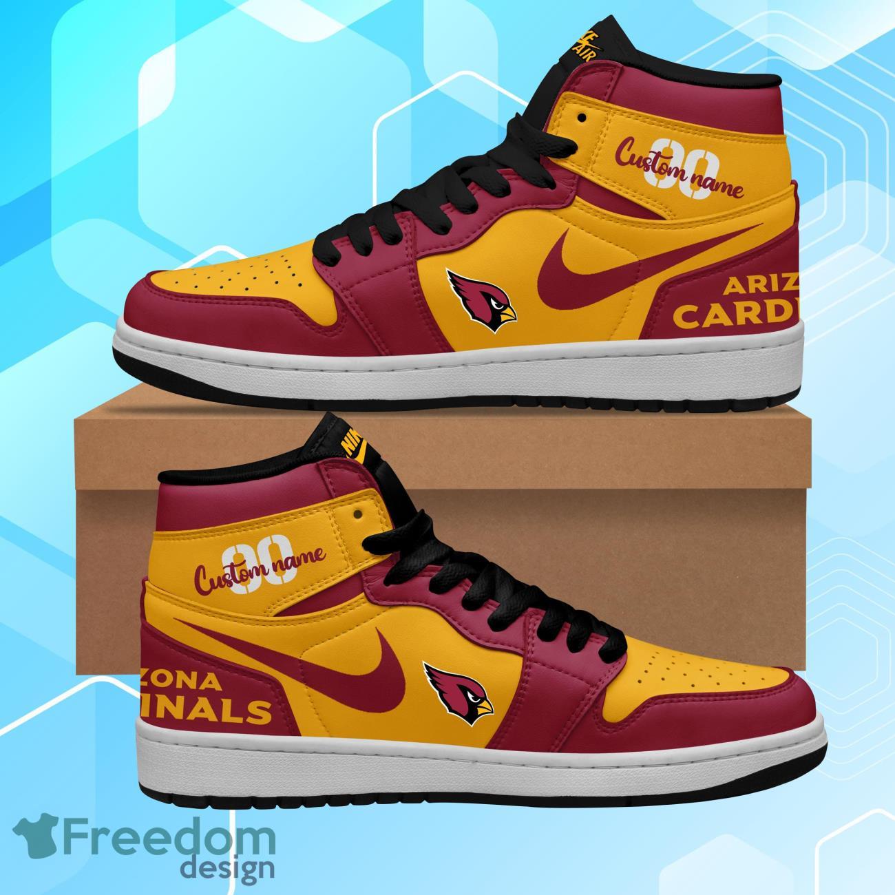 Arizona Cardinals AJ1 High Sneakers Shoes For Men And Women Calebmatthewhans