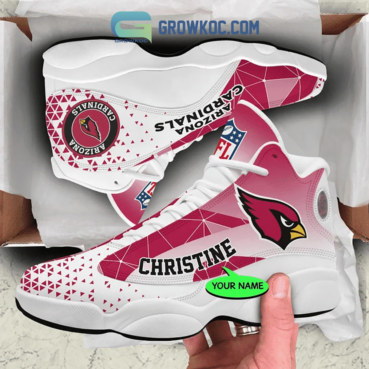 Arizona Cardinals AJ13 Sneakers Shoes For Men And Women Calebmatthewhans