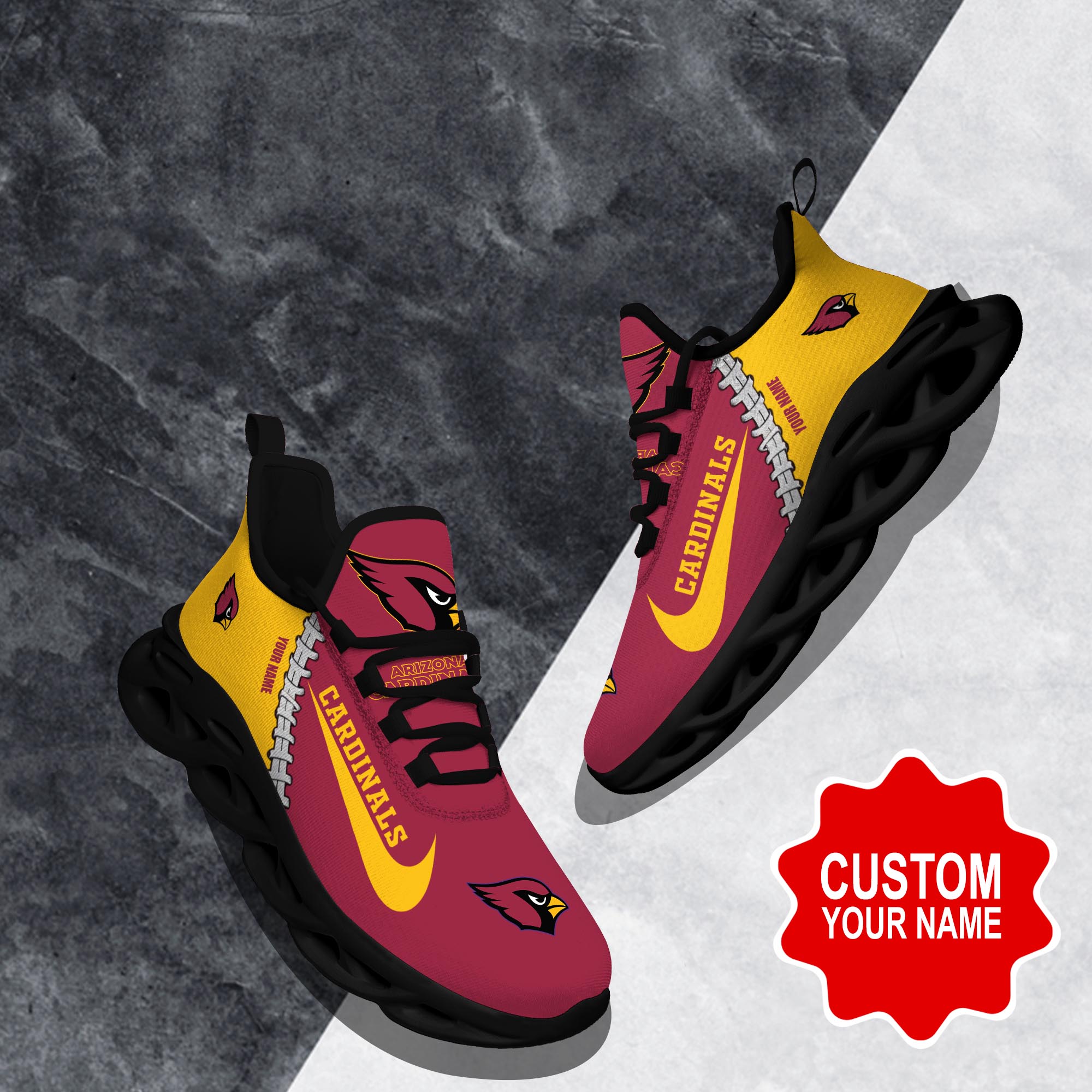 Arizona Cardinals Max Soul Shoes Sneakers For Men And Women Calebmatthewhans