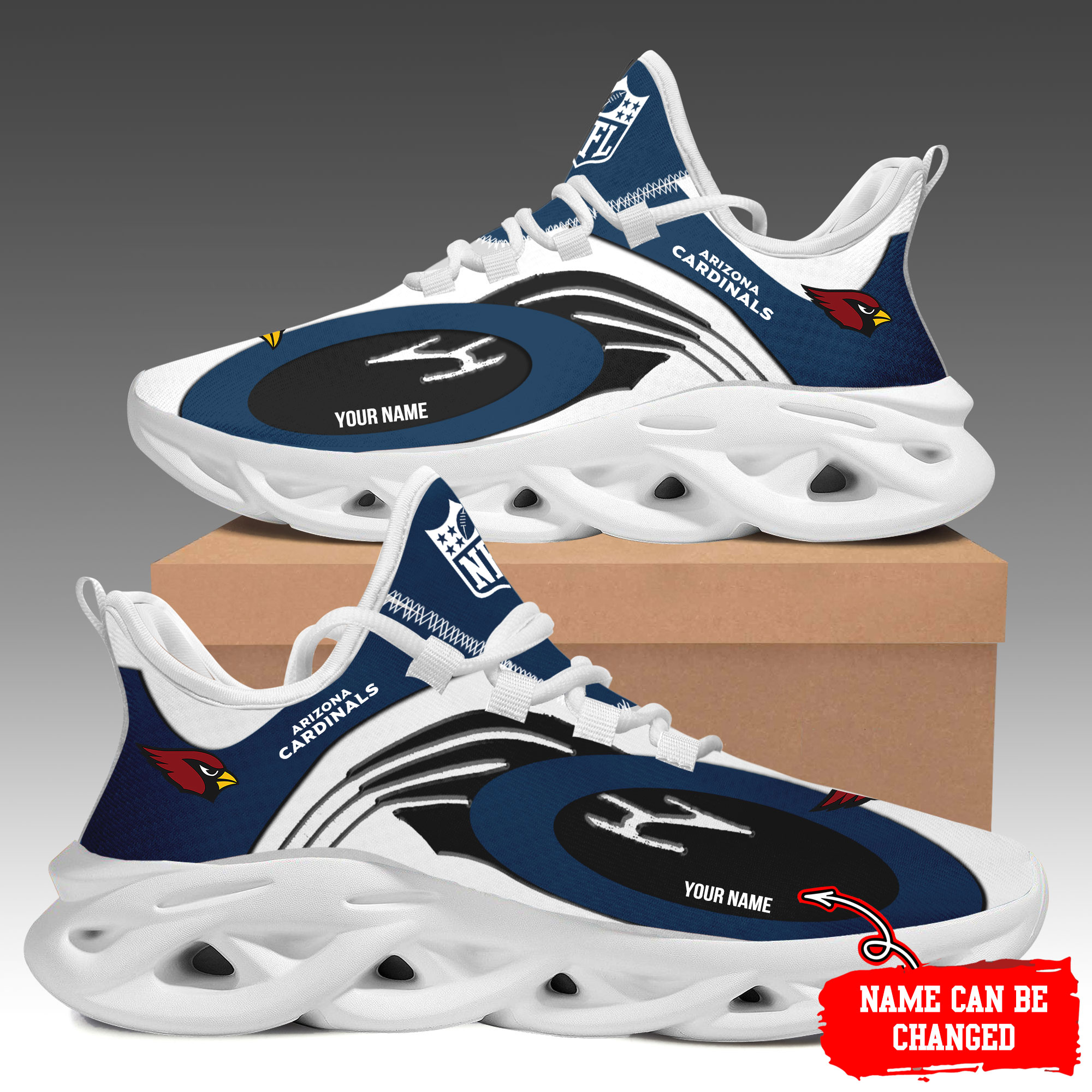 Arizona Cardinals Max Soul Shoes Sneakers For Men And Women Calebmatthewhans