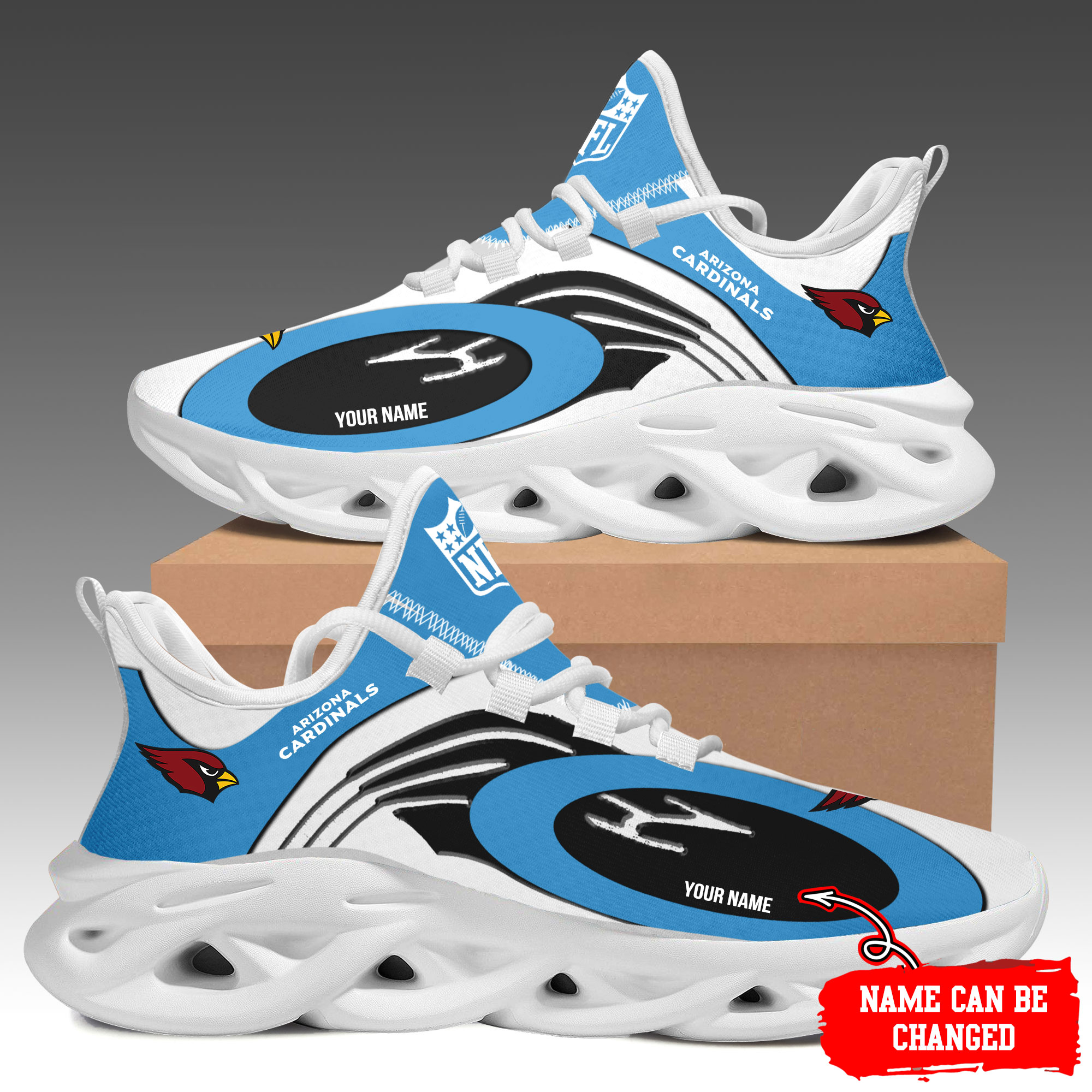Arizona Cardinals Max Soul Shoes Sneakers For Men And Women Calebmatthewhans