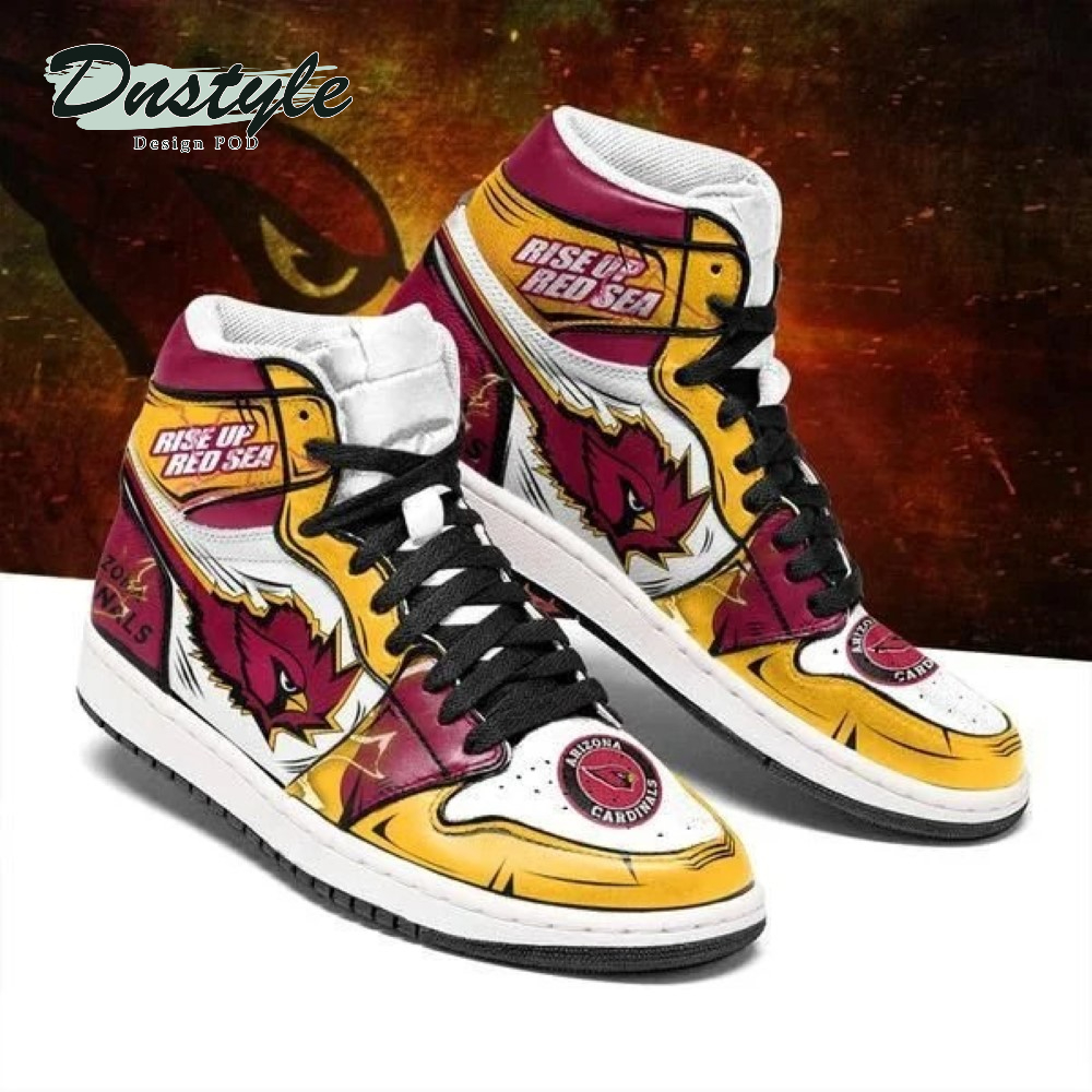 Arizona Cardinals NFL AJ1 High Sneakers Shoes For Men And Women Calebmatthewhans