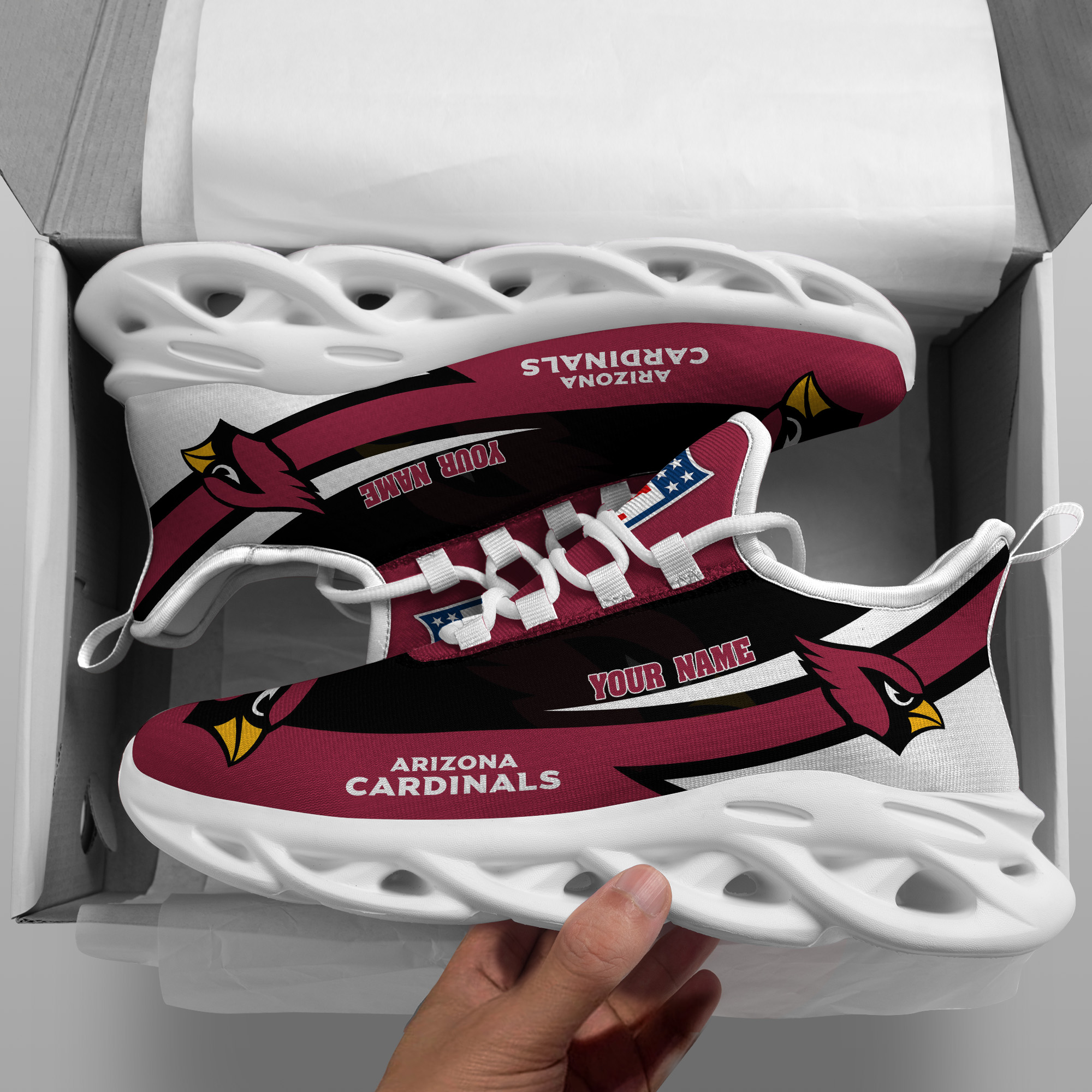 Arizona Cardinals NFL Max Soul Shoes Sneakers For Men And Women Calebmatthewhans