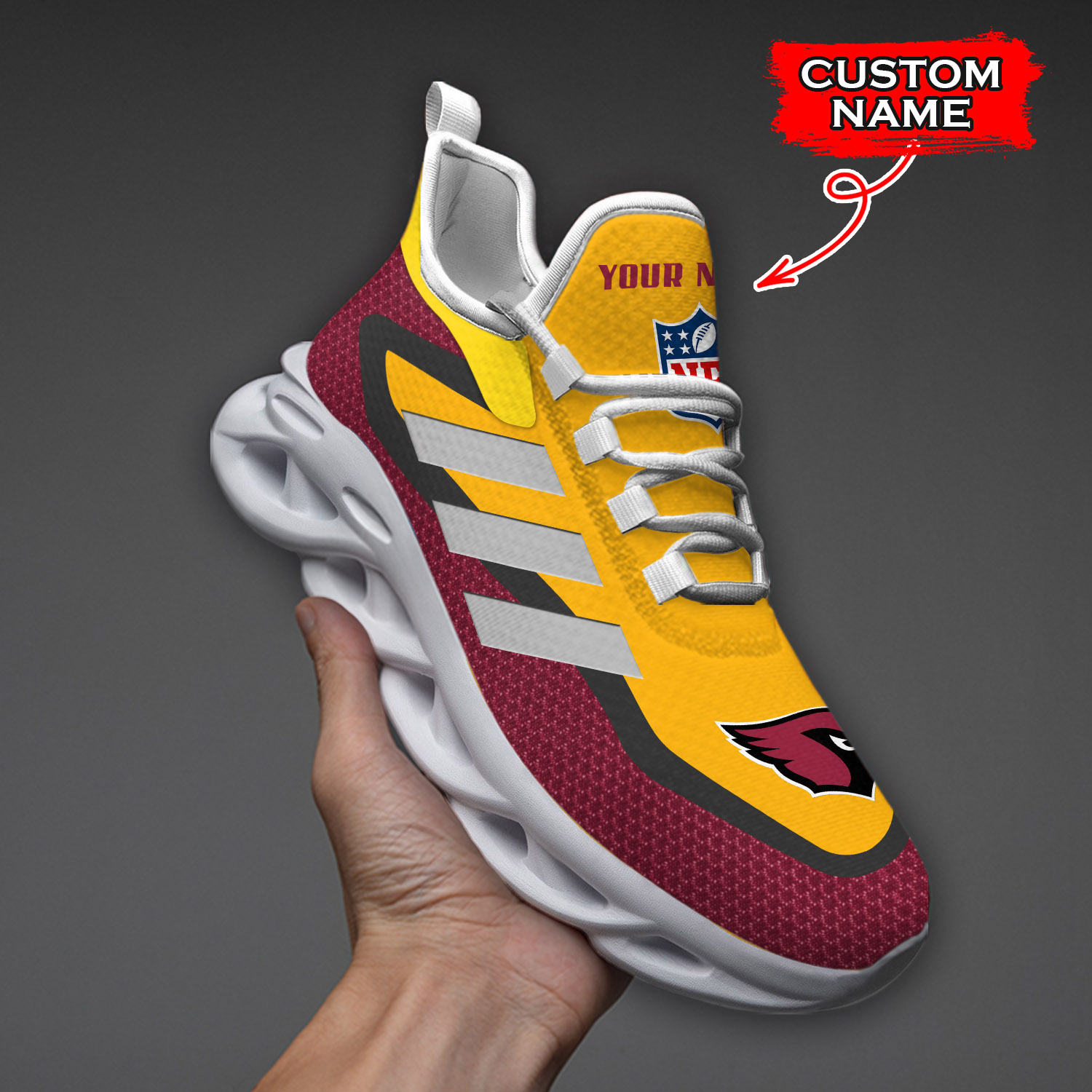 Arizona Cardinals NFL Max Soul Shoes Sneakers For Men And Women Calebmatthewhans
