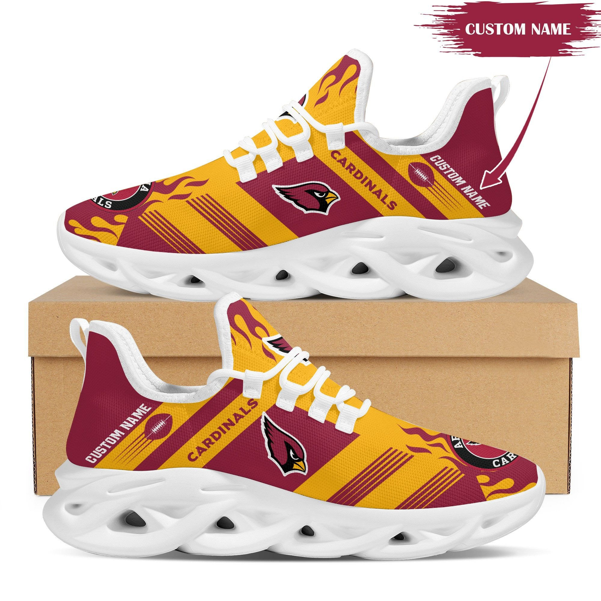 Arizona Cardinals NFL Max Soul Shoes Sneakers For Men And Women Calebmatthewhans