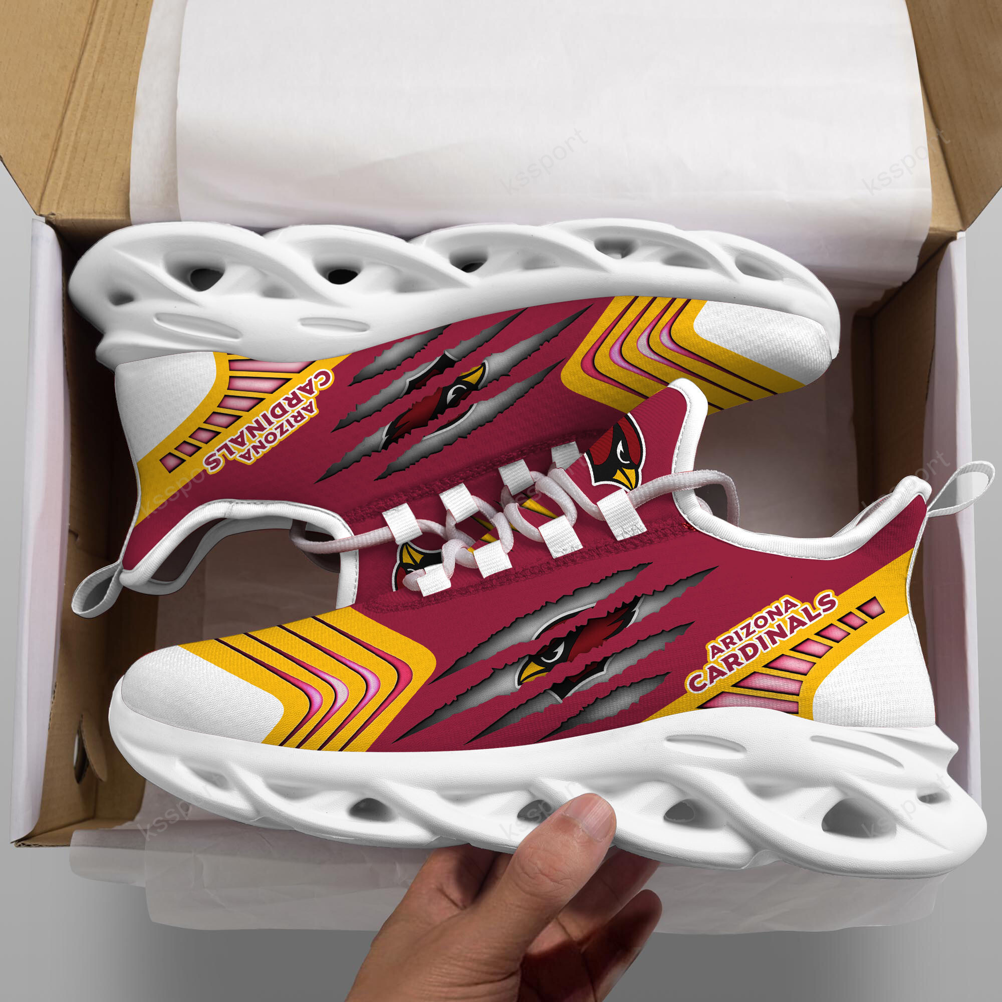 Arizona Cardinals NFL Max Soul Shoes Sneakers For Men And Women Calebmatthewhans