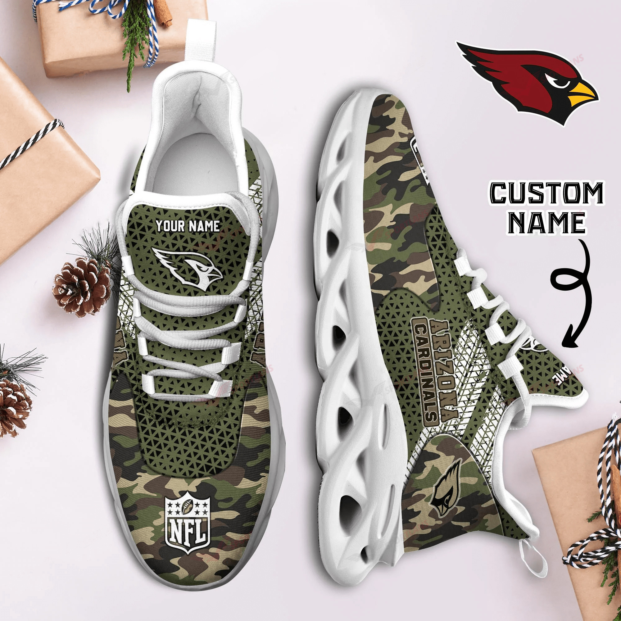 Arizona Cardinals NFL Max Soul Shoes Sneakers For Men And Women Calebmatthewhans