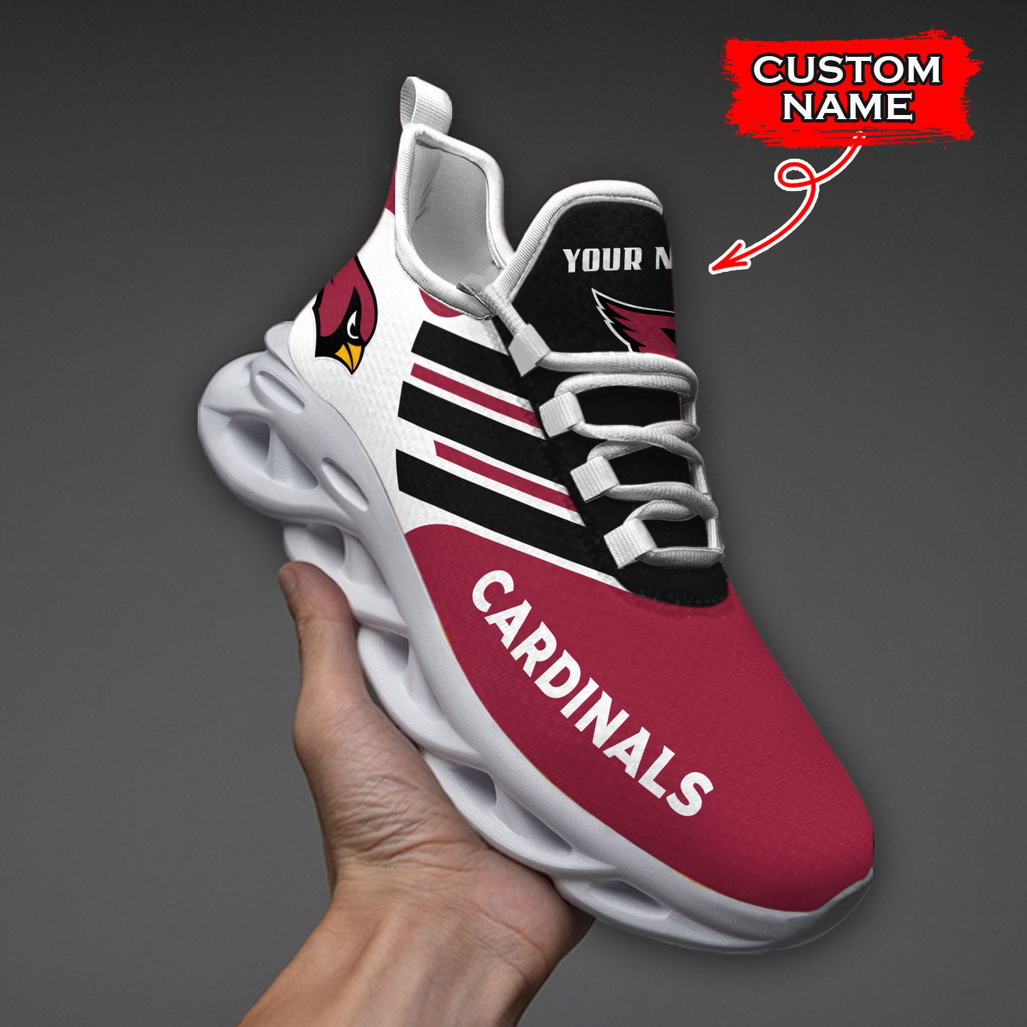 Arizona Cardinals NFL Max Soul Shoes Sneakers For Men And Women Calebmatthewhans