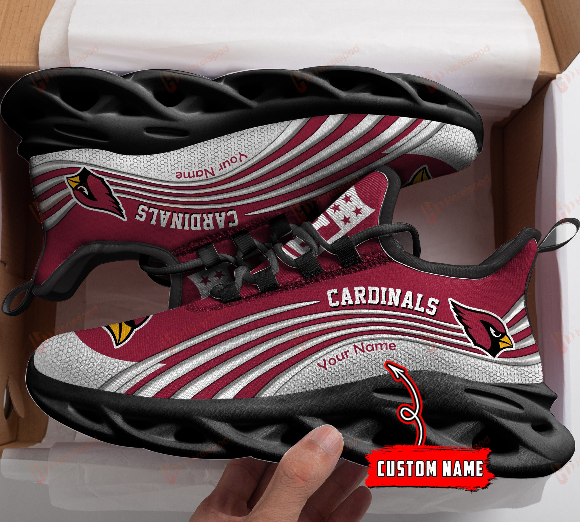 Arizona Cardinals NFL Max Soul Shoes Sneakers For Men And Women Calebmatthewhans
