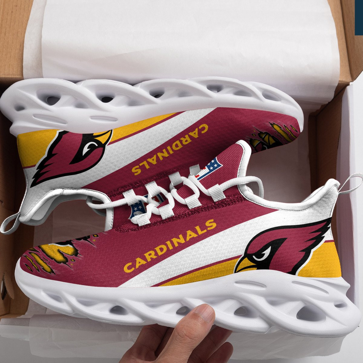 Arizona Cardinals NFL Max Soul Shoes Sneakers For Men And Women Calebmatthewhans