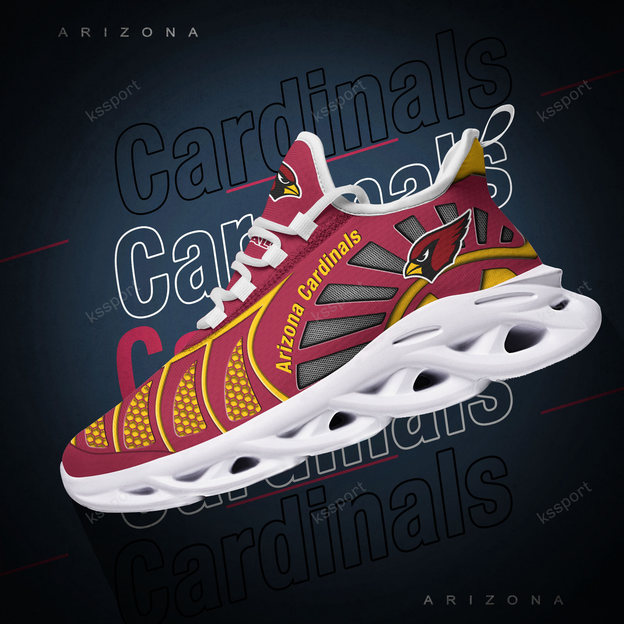 Arizona Cardinals NFL Max Soul Shoes Sneakers For Men And Women Calebmatthewhans