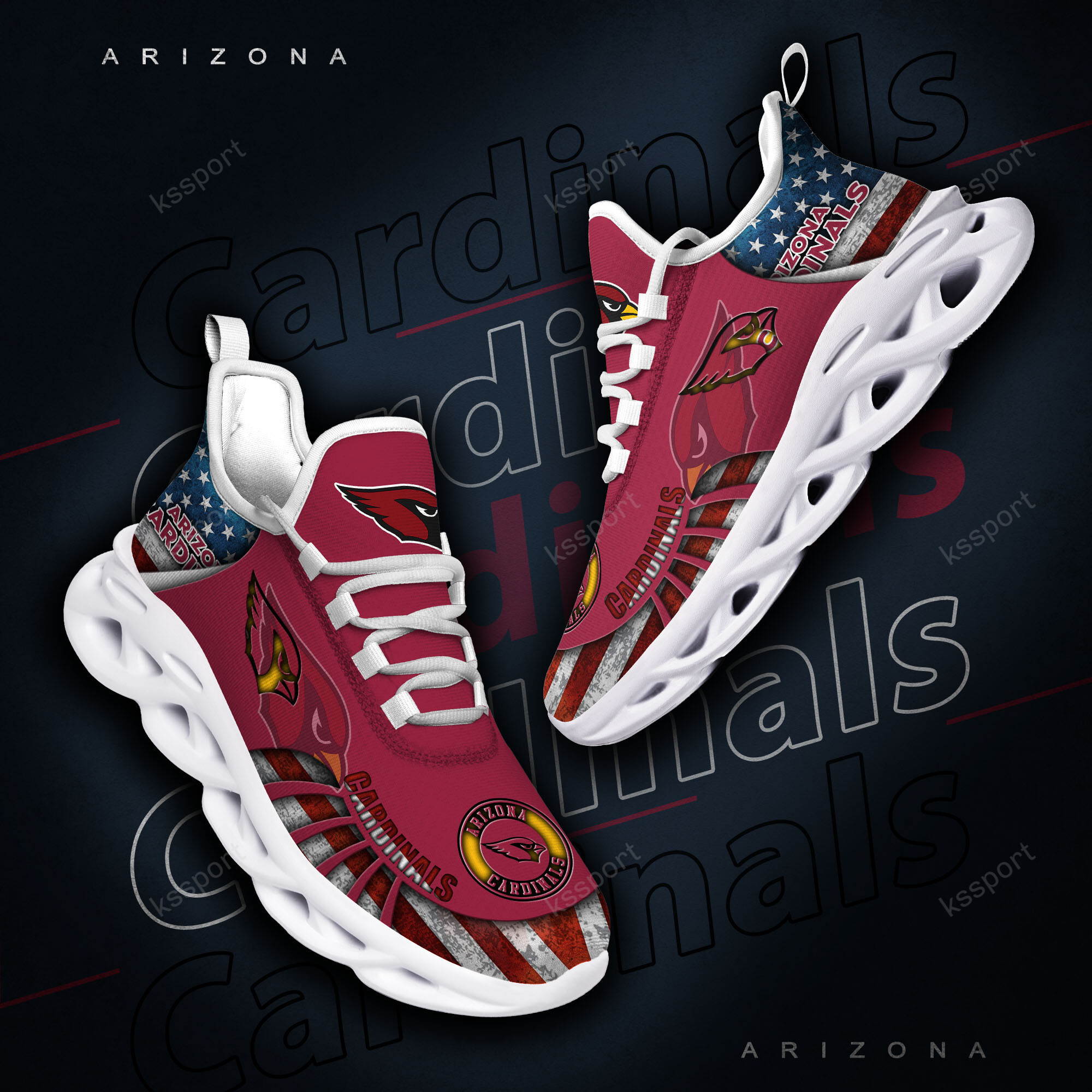 Arizona Cardinals NFL Max Soul Shoes Sneakers For Men And Women Calebmatthewhans