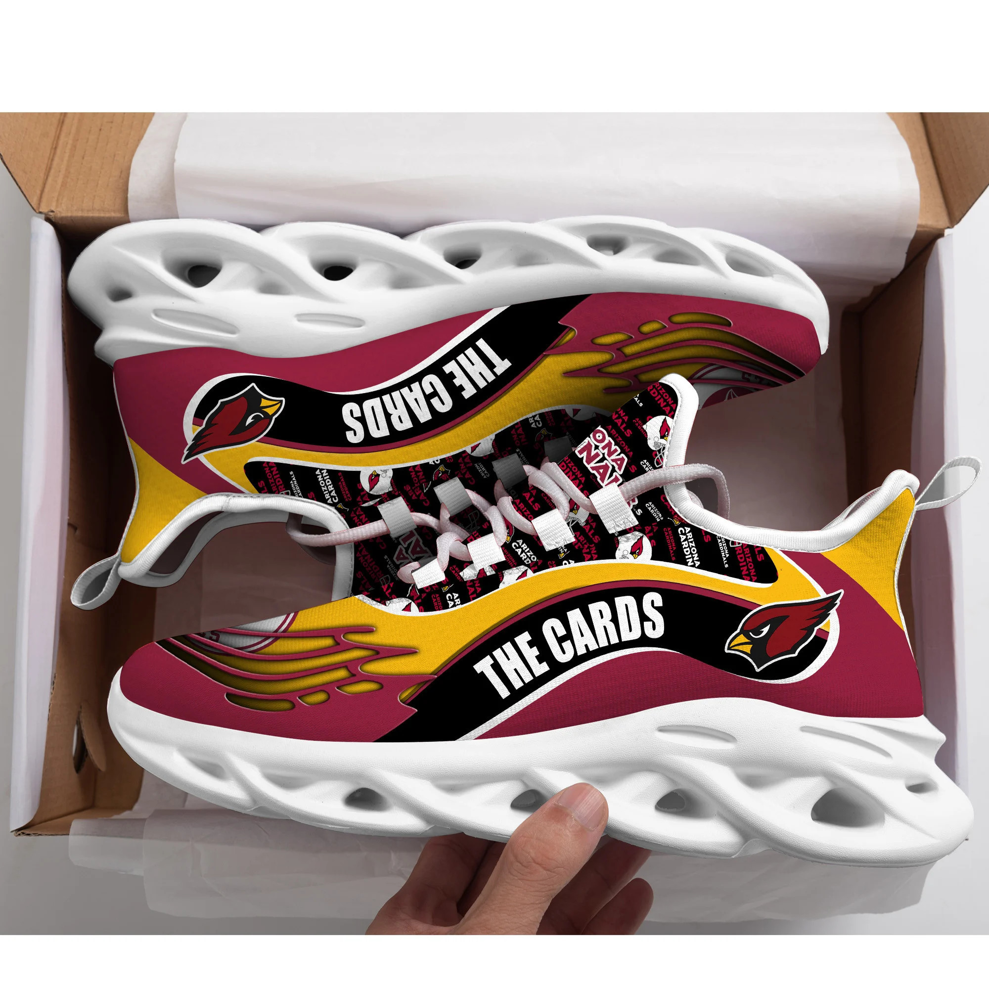 Arizona Cardinals NFL Max Soul Shoes Sneakers For Men And Women Calebmatthewhans