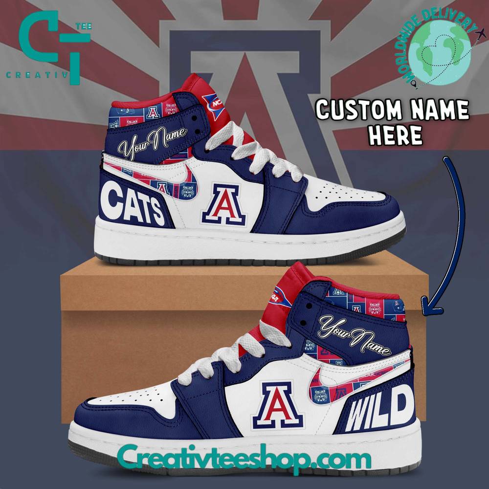 Arizona Wildcats AJ1 High Sneakers Shoes For Men And Women Calebmatthewhans