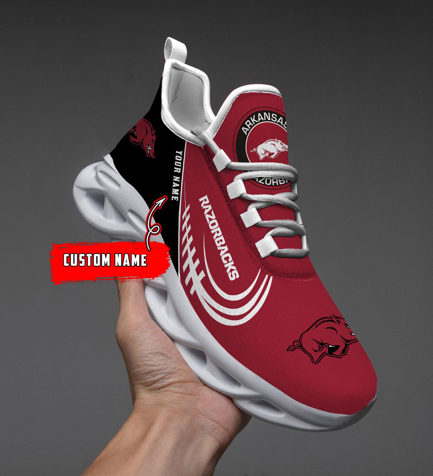 Arkansas Razorbacks Max Soul Shoes Sneakers For Men And Women Calebmatthewhans