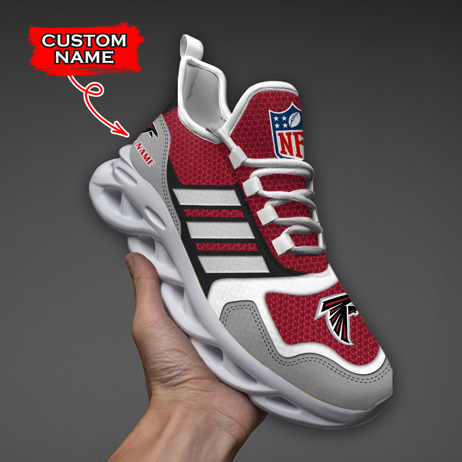 Atlanta Falcons NFL Max Soul Shoes Sneakers For Men And Women Calebmatthewhans