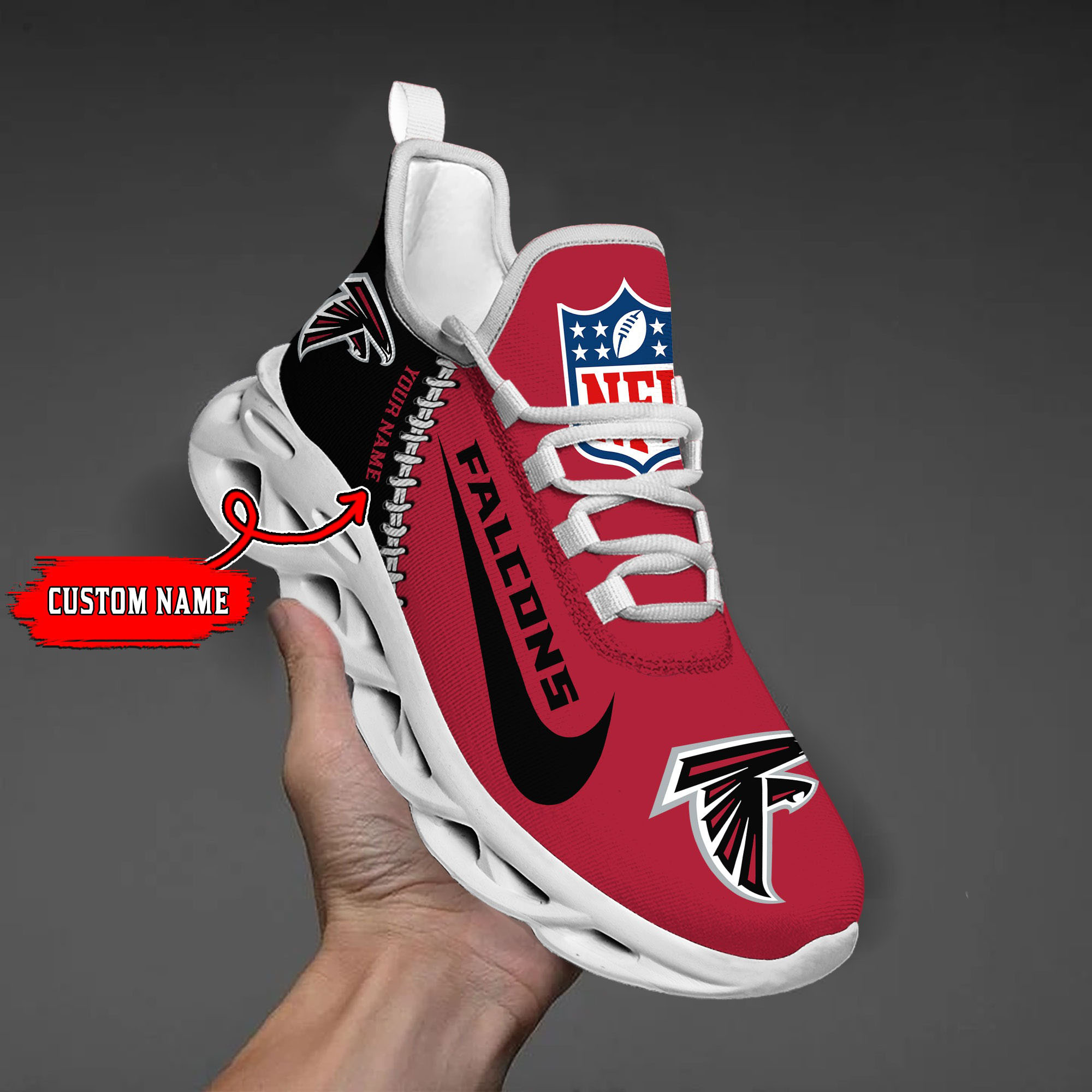 Atlanta Falcons NFL Max Soul Shoes Sneakers For Men And Women Calebmatthewhans