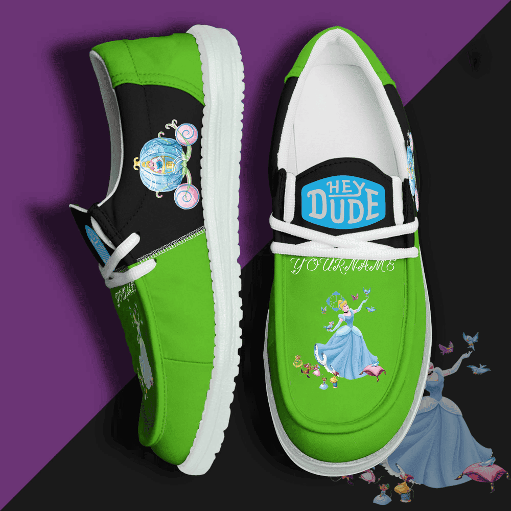 Cinderella Personalized Hey Dude Shoes For Men And Women Calebmatthewhans