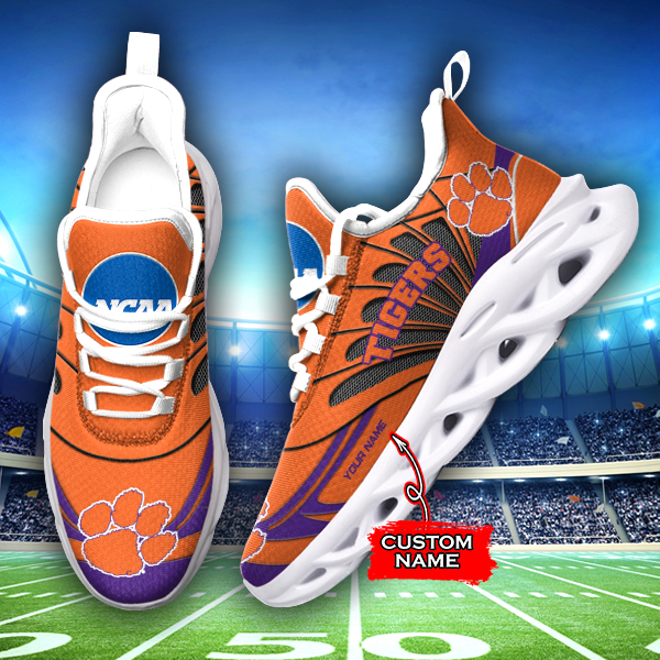 Clemson Tigers NCAA Max Soul Shoes Sneakers For Men And Women Calebmatthewhans