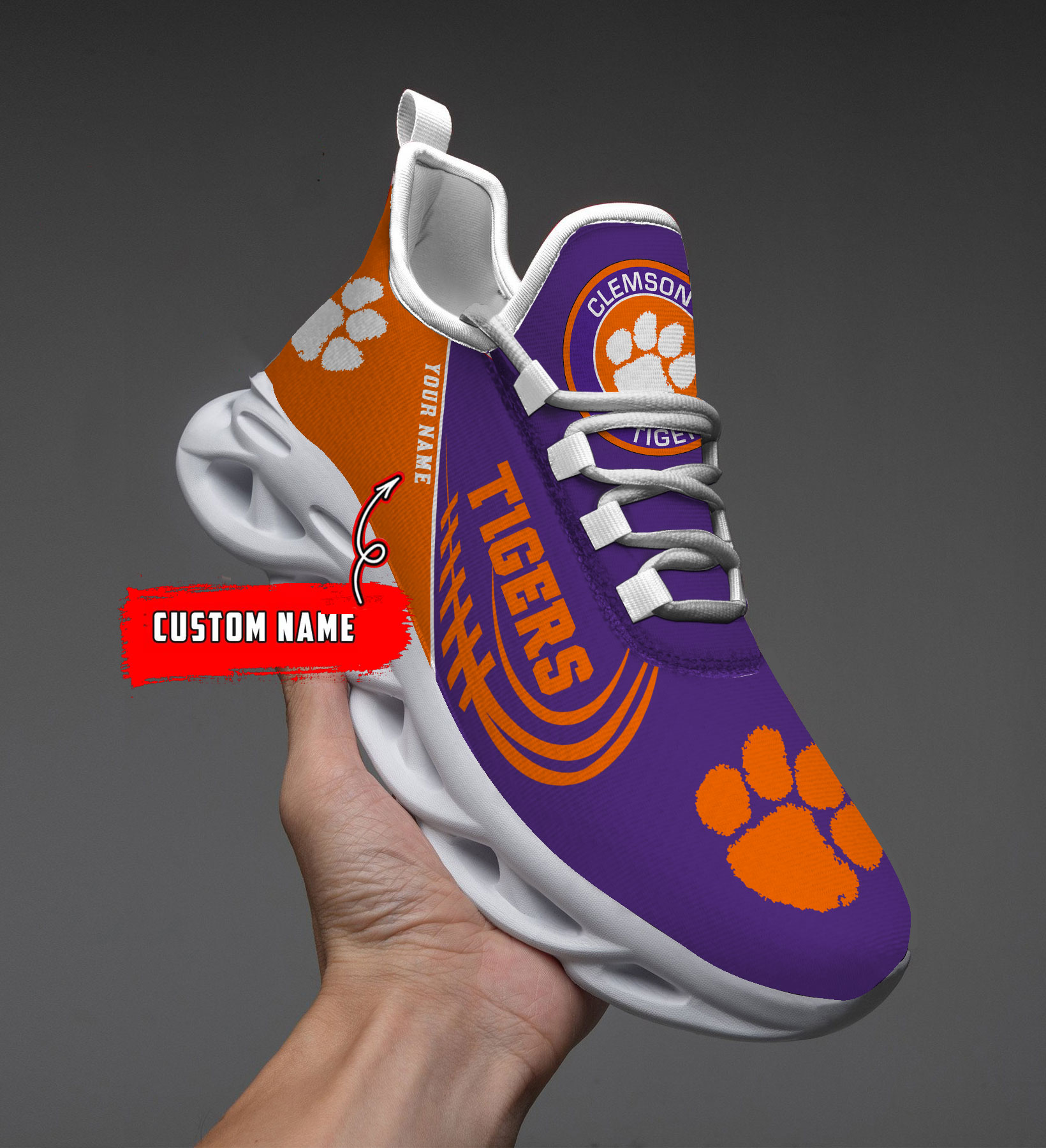 Clemson Tigers NCAA Max Soul Shoes Sneakers For Men And Women Calebmatthewhans