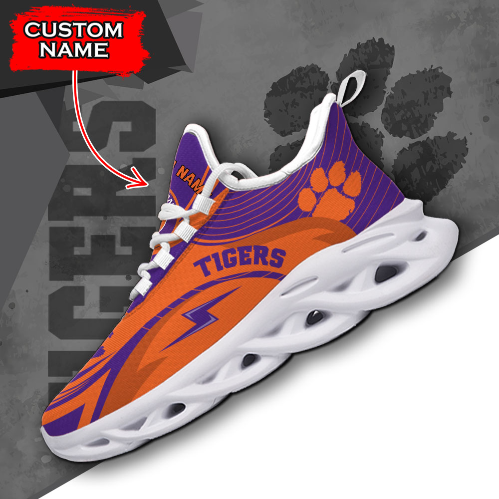 Clemson Tigers NCAA Max Soul Shoes Sneakers For Men And Women Calebmatthewhans