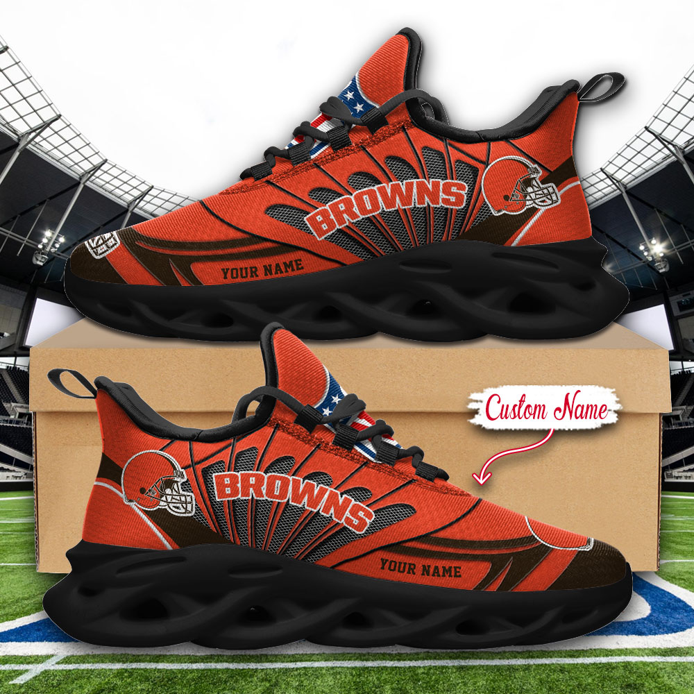 Cleveland Browns NFL Max Soul Shoes Sneakers For Men And Women Calebmatthewhans