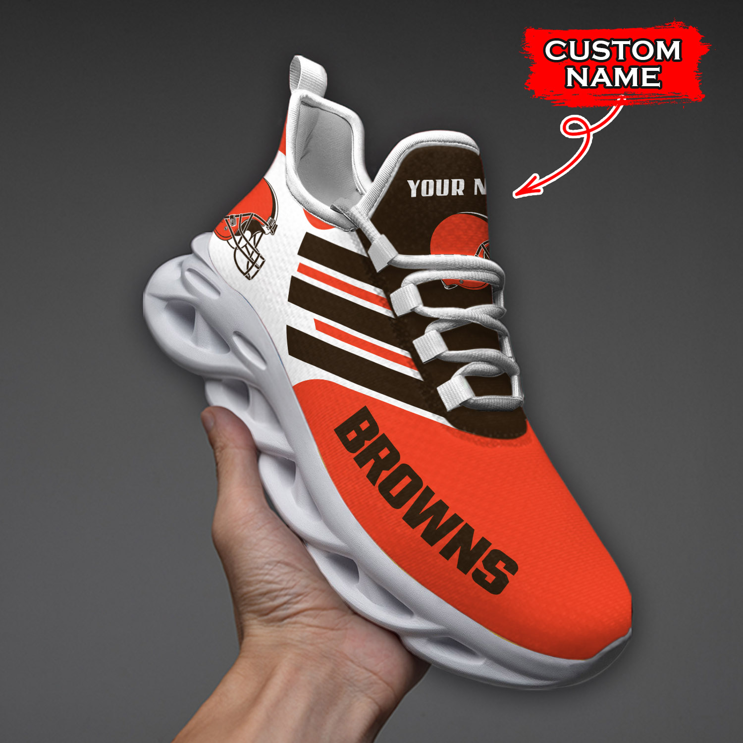 Cleveland Browns NFL Max Soul Shoes Sneakers For Men And Women Calebmatthewhans