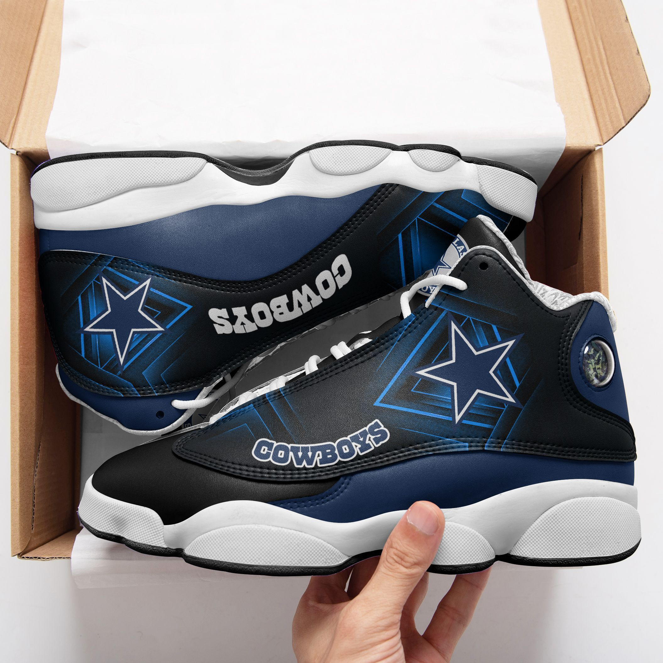 Dallas Cowboys NFL AJ13 Sneakers Shoes For Men And Women Calebmatthewhans